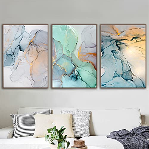 Grote abstracte kunst aan de muur Creatief patroon Nordic poster canvas schilderij muur foto geometrische home decor… - Afbeelding 5