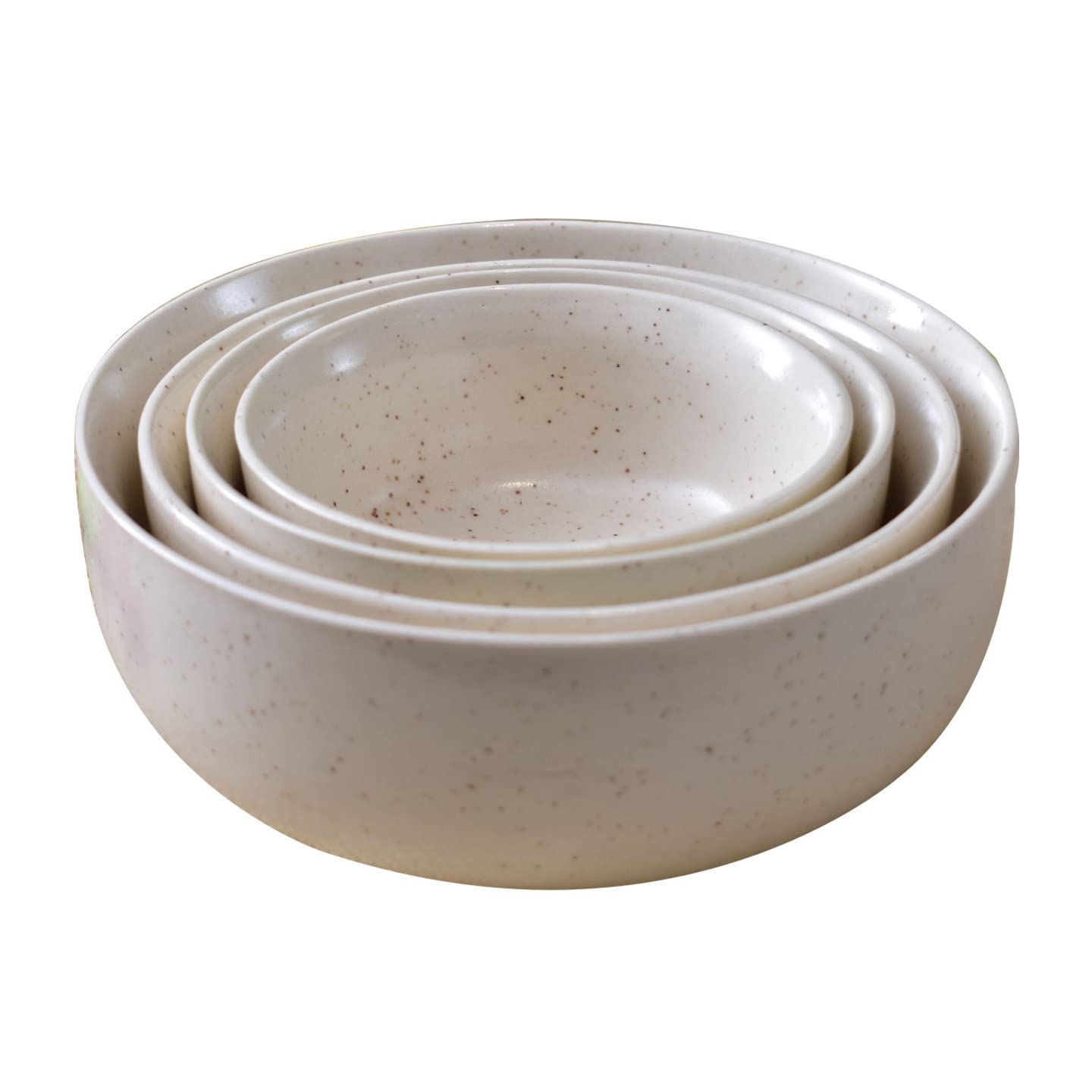 Kunhar Ceramic Mixing Bowls - 1500 Ml, 800 Ml, 600 Ml and 400 Ml, 4 Pieces, White Matt (B08D8HK8DM) Amazon Price History, Amazon Price Tracker