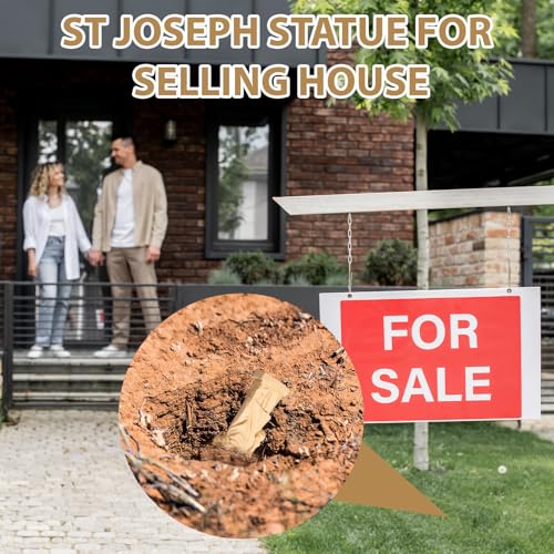 Estatua de San José pequeña de resina en set de 12 unidades miniatura 4