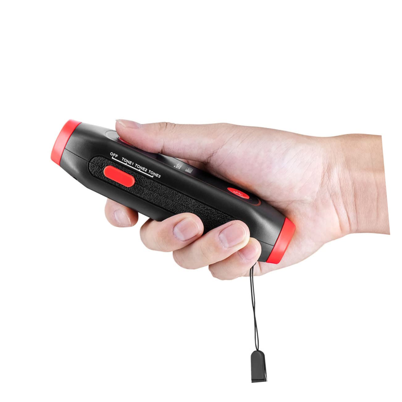 ULTECHNOVO 2 Pezzi 3 Fischietti Portatili con Suono Elettronico LED Luce 3 Toni per Allenatori Arbitri Insegnanti Uso Esterno
