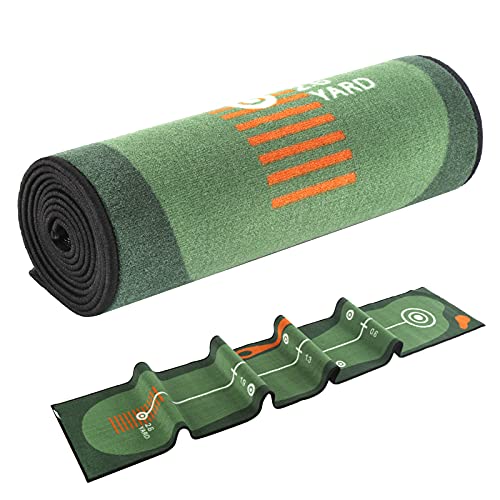 1187×199-Pulgadas-Entrenador-de-Putting-de-Golf-Practica-Colchoneta-de-Putting-Experiencia-Suave-Interior-Golf-Green-Fairway-Pad-Ayuda-de-Entrenamiento-con-Escala-medible