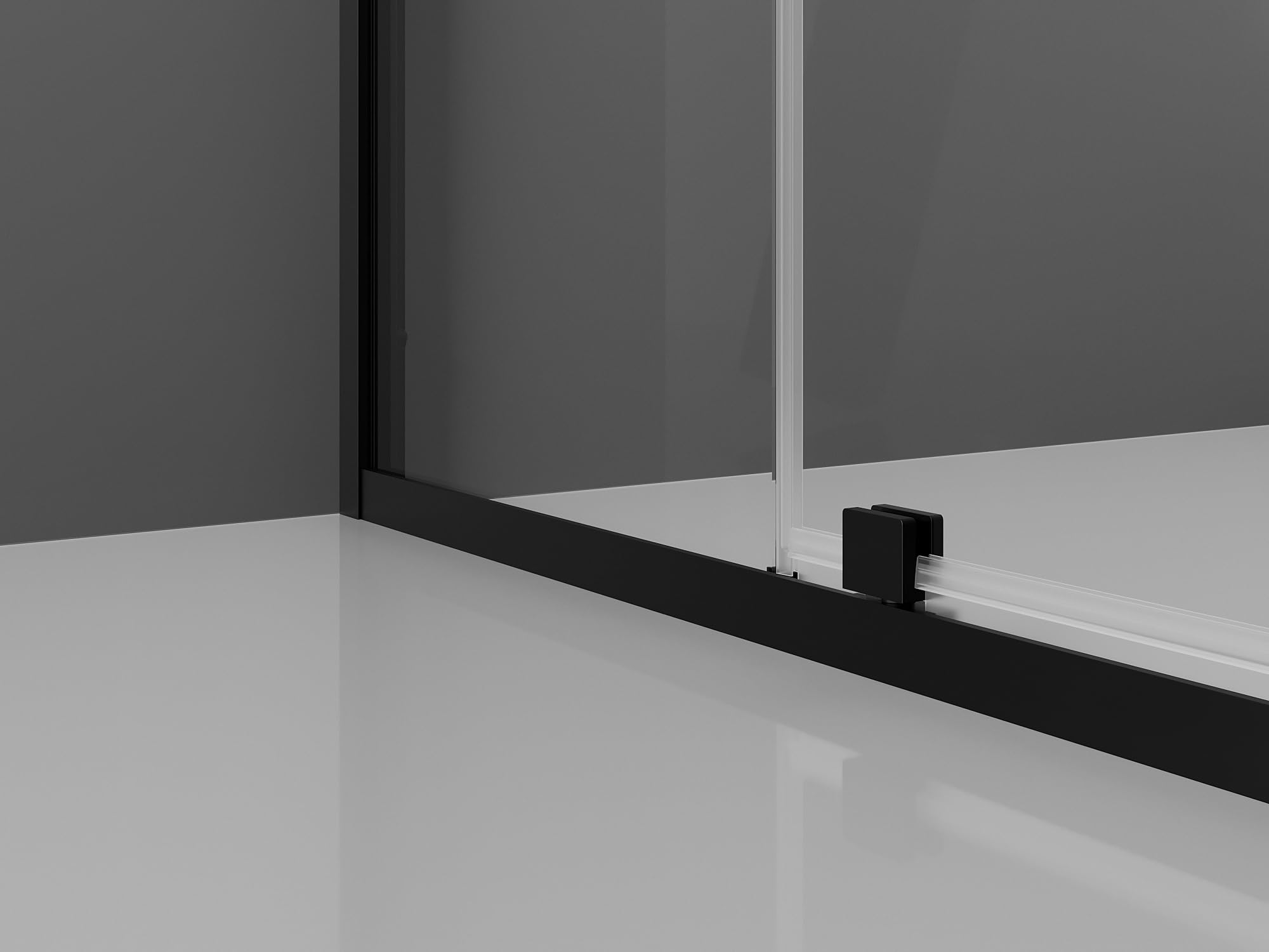 Mexen - Exo Box doccia inclinabile 120 x 90 cm, trasparente, nero