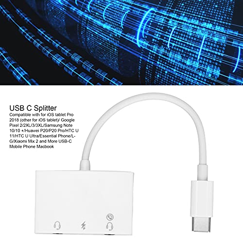 Adattatore 3 in 1 da USB a C, Doppio Adattatore