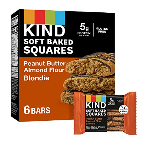 Kind Soft Baked Squares, Peanut Butter Almond Flour Blondie, 6 Count #TOP24