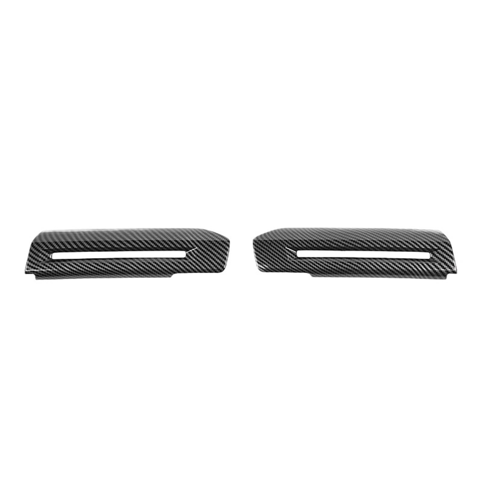 PPBQRVLF Front Interior Pull ABS Carbon Fiber Inner Door Handle Decoration Cover Trim for Mustang 2015-2024 Car Interior Door Handle(Carbon Fiber Grain)