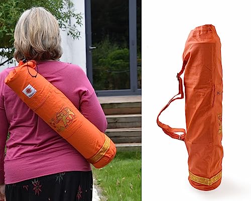 Yoga United Yoga Mat Bag | Elephant Design Yoga Bag | Unisex Carrier | Stores Mat and Accessories | Suitable for Pilates, Yoga, Gym, Fits Most Mat Sizes - Image 4