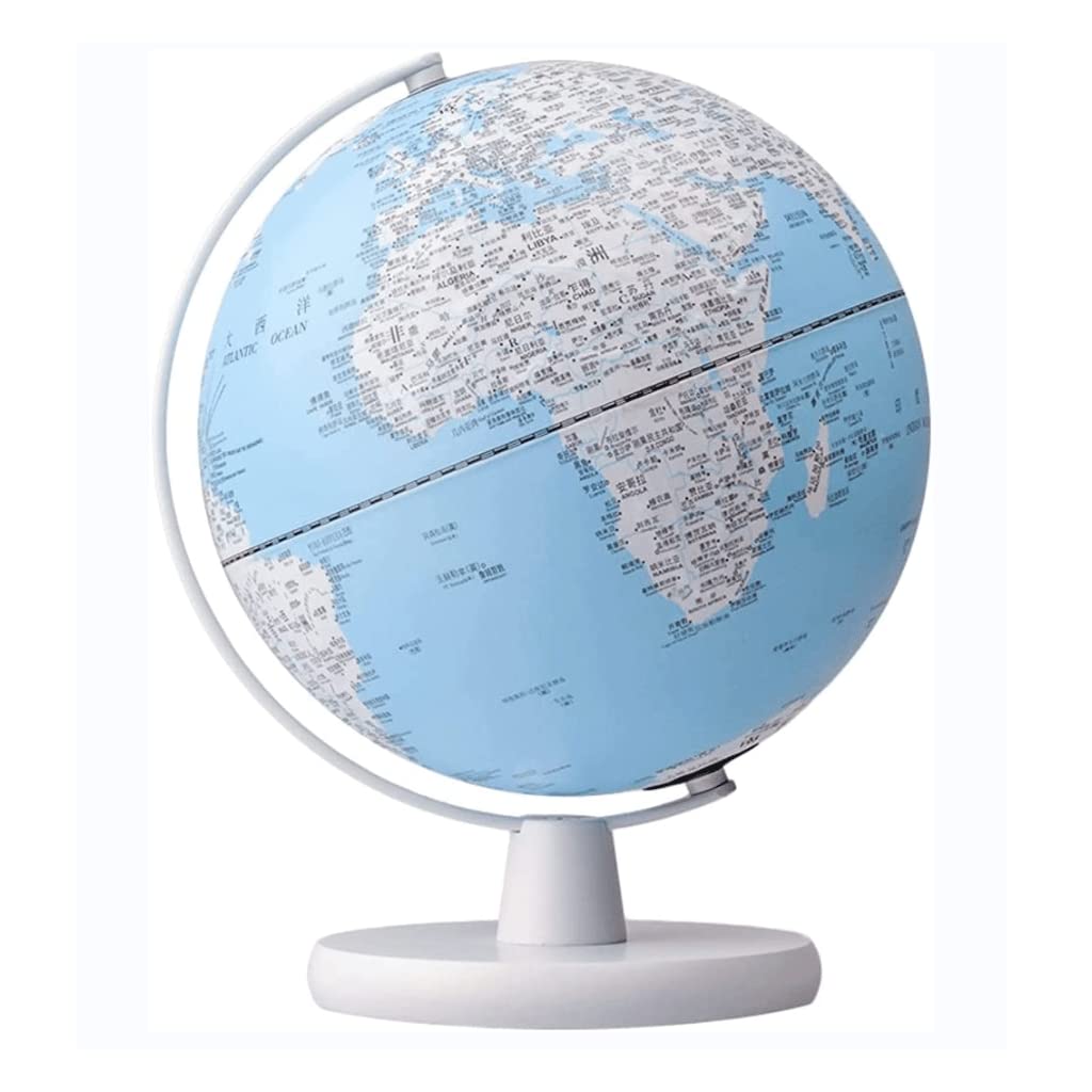 KRXSOBNV Globe, with Stand with Led Light Lighting 2 in 1 Kids Globe Perfect Desk Clear Text Marking(25cm/9.8")
