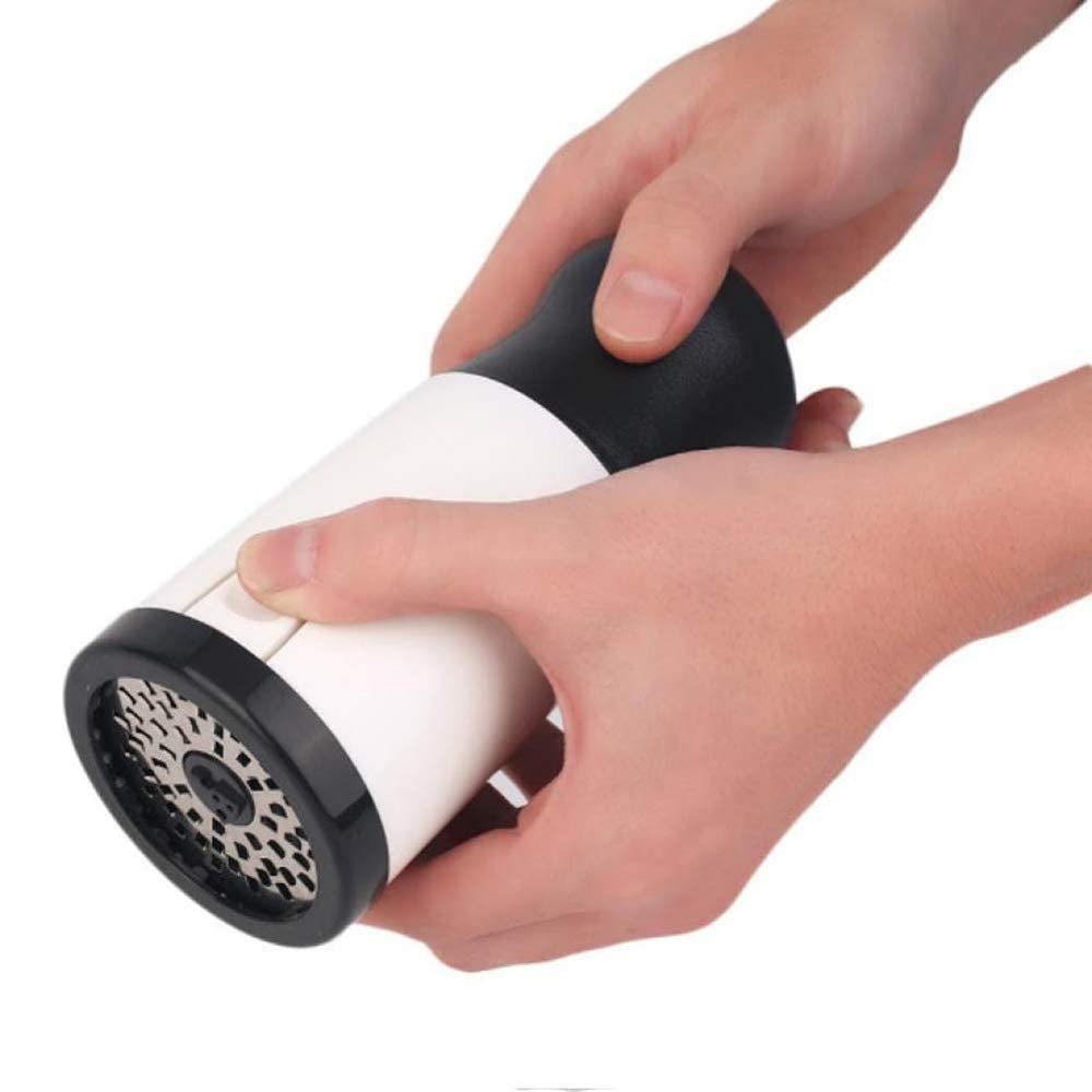 Vunexo Manual Cheese Mill Grinder Grater Slicer Shredder Hand Tool with 2 Changeable Blades, 17 X 8 X 8 CM, Black & White 2