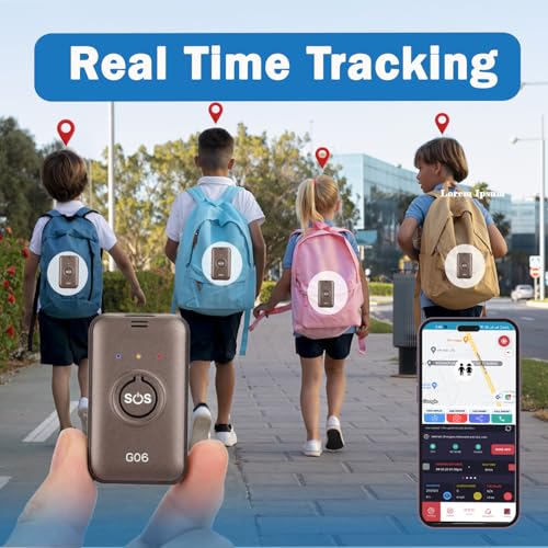 Image of Acumen Track GF-06 Mini Wireless GPS Tracker for Kids, Car & Bike | Real-Time Tracking, Voice Monitoring, SOS Button, Geo-Fence, 850 mAh Battery | iOS & Android App, 1-Year Warranty