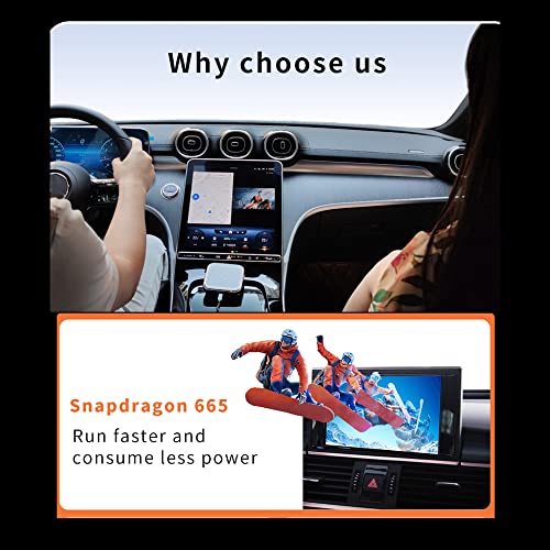 Xtahdge Reprodutores de áudio de carro inteligentes Ai Box baixo consumo de energia Dual BT com fio