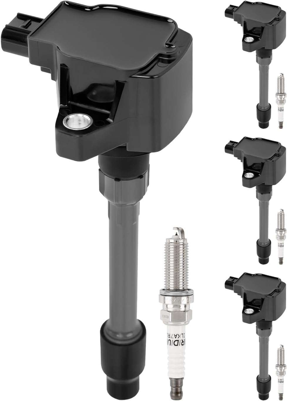UF749 Ignition Coil and Iridium Spark Plug Set of 4 Compatible with Honda Civic L4 2.0L 2016-2020 and Civic L4 1.5L 2015-2019. Replace UF-749, CM11121A, 305205RO013