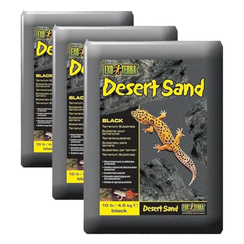 Image of Exo Terra Desert Sand, 10-Pound, Black (Pack of 3)