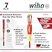 Wiha 28393 7 Piece Insulated SlimLine Ultra-Driver Blade Set Slotted, Phillips