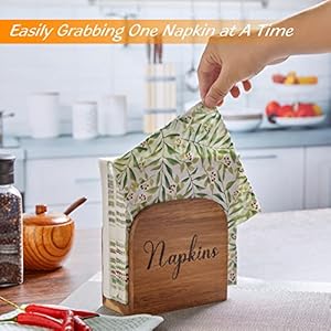 Napkin Holder for Table, ALELION Acacia Wooden Napkin Holders for Kitchen, Napkin Holder for Kitchen Dining Room Table Decor, Upright Wood Napkin Dispenser for Indoor & Outdoor Use Napkin Holder for Table ALELION Acacia Wooden Napkin Holders for Kitchen Napkin Holder for Kitchen Dining Room Table Decor Upright Wood Napkin Dispenser for Indoor Outdoor Use
