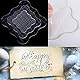 3 Stück Stempelblock Set, 5/7,5/10cm Clear Stamp Block mit Raster Acrylblock für Silikonstempel Ostern Basteln Hochzeit Briefe Karten Scrapbooking Fotoalbum