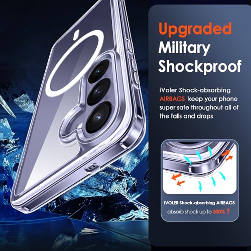 Coque Samsung Galaxy S26 5G compatible MagSafe ivoler silicone mat