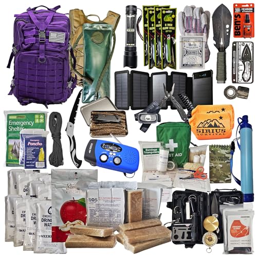 Sirius Survival Bug Out Bag - Premium Bugout Backpack Pre-Packed