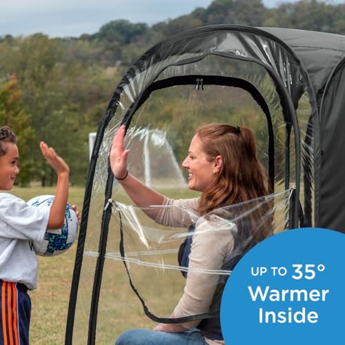 WeatherPod® The Original Shark Tank MyPod™ Small 1-Person Pop-Up Pod - Stay Warm, Dry, and Out of The Sun - Weather Pod for Sports, Rain, or Wind - Simple to Set Up and Tear Down - (Hunter Green)