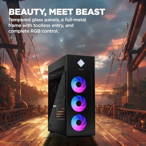 Image of HP OMEN 45L Gaming Desktop PC (Intel Ultra 9-285K, GeForce RTX 5090 32GB GDDR7, 64GB DDR5, 8TB PCIe SSD, RGB Fans, 360mm AIO, 1200W PSU, WiFi 6E, Bluetooth 5.3, RJ-45, Win 11 Pro)