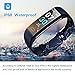 KMV Fitness Tracker, IP68 Waterproof Activity Tracker,Fitness Tracker Activity Tracker with Heart Rate Sleep Temperature Monitor,Watches for Men,Fitness Watches for Women (Blue)
