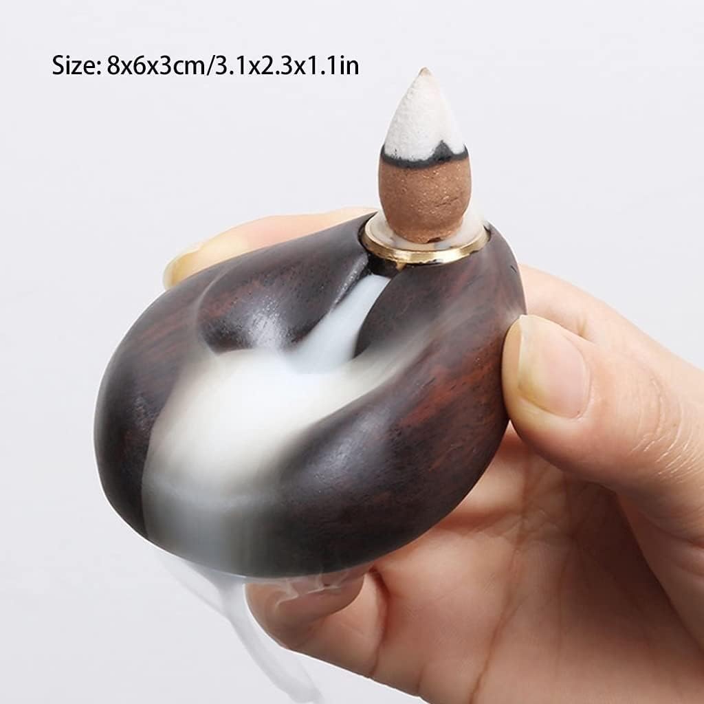 Incense Holder Backflow Incense Burner Wood Incense Cones Sticks Holder Home Decoration Ornaments Incense Burner