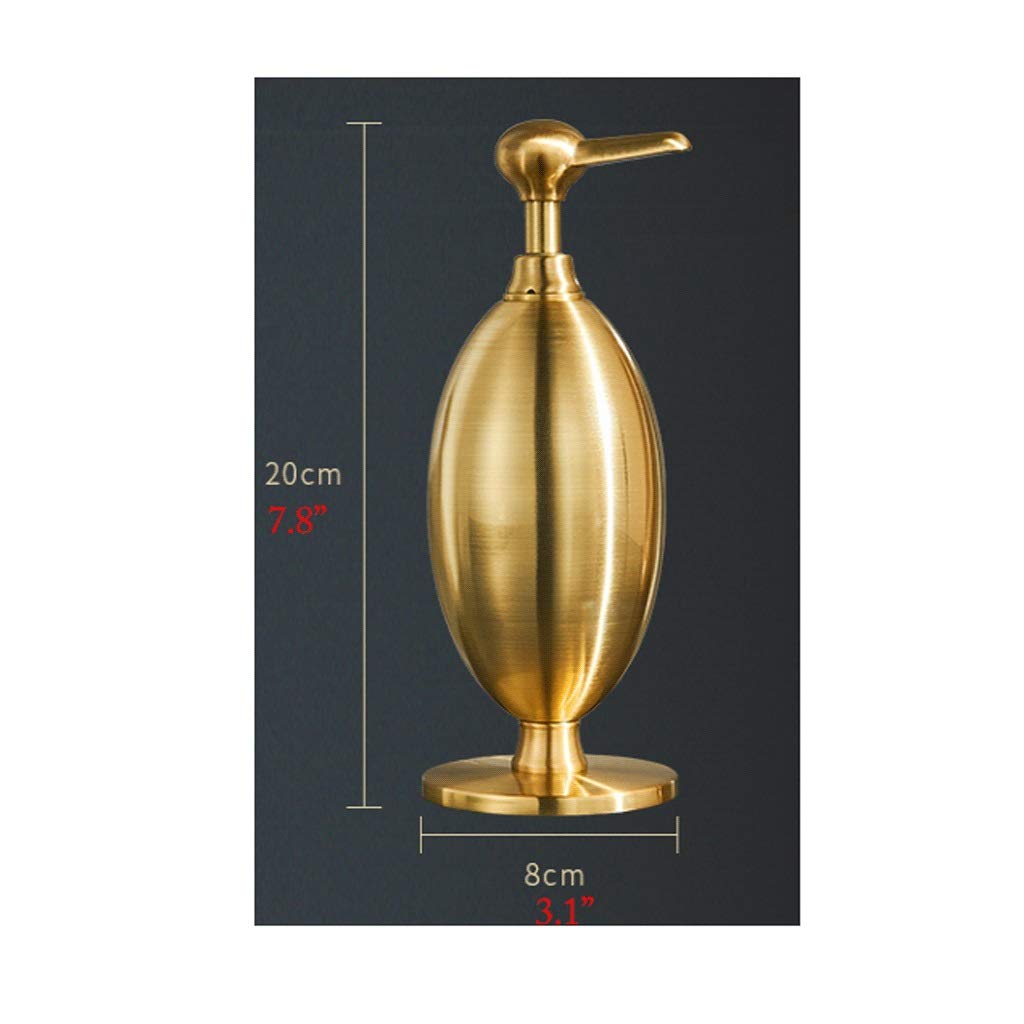 Goldene Edelstahl-Seifenspenderpumpe, manueller Lotionspender, Retro-Pumpspenderflasche für Badezimmer, Küche, Seifenspender