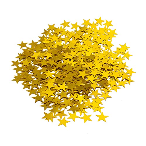 Oblique Unique® Set XXL étoile confettis doré pour anniversaire, mariage, fête, décoration de table de Noël, étoiles, décoration de 42 g