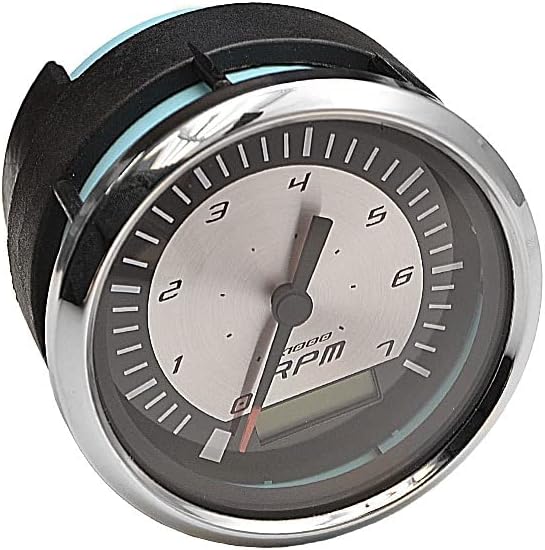 Faria Boat Tachometer Gauge THC052B W/ Hour Meter 3 1/4