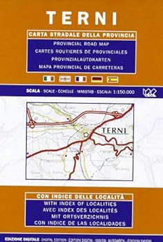 Terni, Umbria, Italy - Provincial Road Map