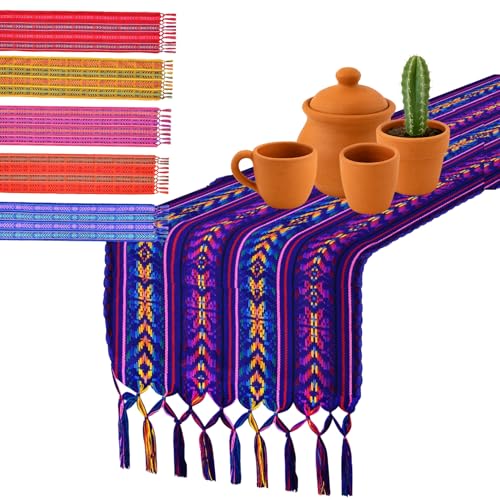 Mexican Table Runner – Rebozo Mexicano, Woven Guatemalan Scarf, Mexican Rebozos for Women – Rebozo for Childbirth, Fiesta or Decor