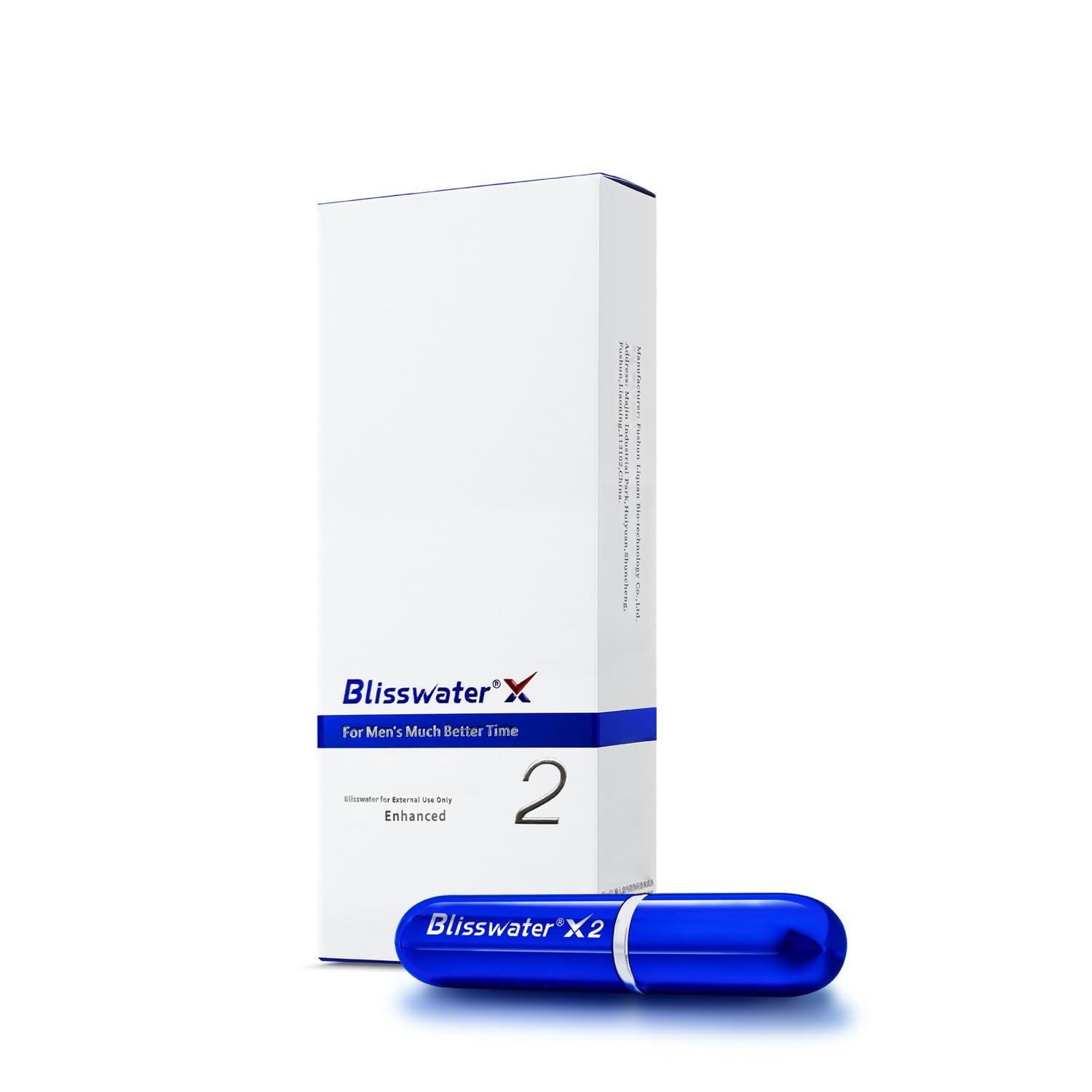Blisswater 2 Spray Retardante (Reforzado), Mejor Tiempo Para Hombres, Solo Para Uso Externo, 6ML