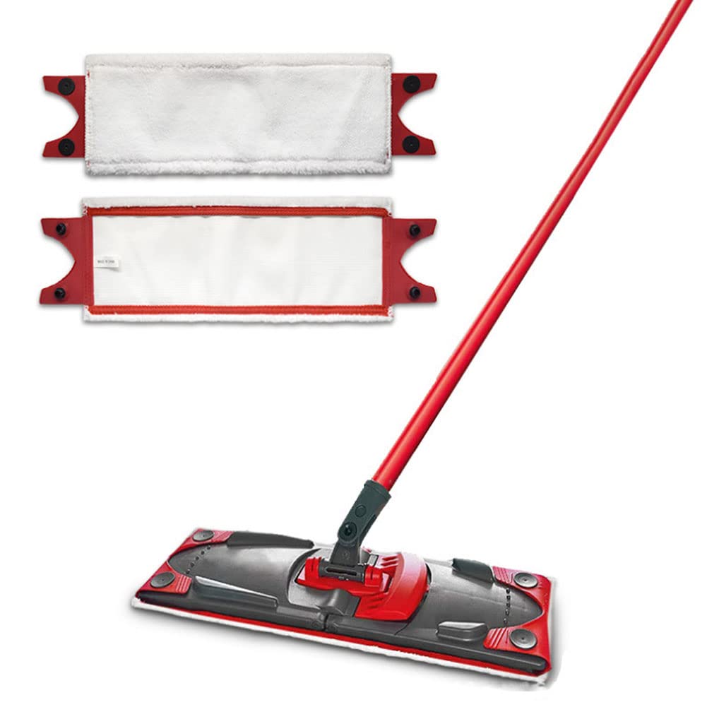 2 Testine Di Ricambio In Microfibra Per Mop – 36x14 Cm, Assorbenti E Lavabili - 4