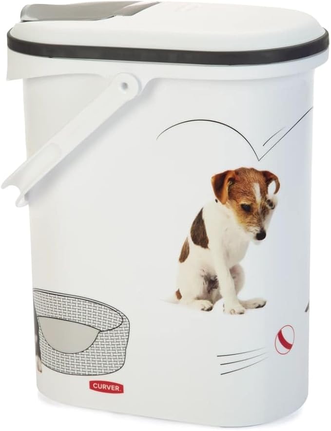 Curver Contenedor para Pienso 241103 Food Container 4 kg I 10 L White