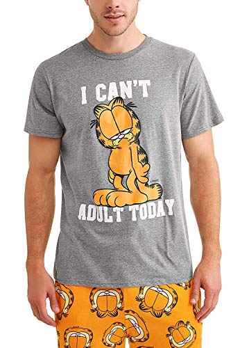 MJC Mens Garfield I Can't Adult Today Pajama