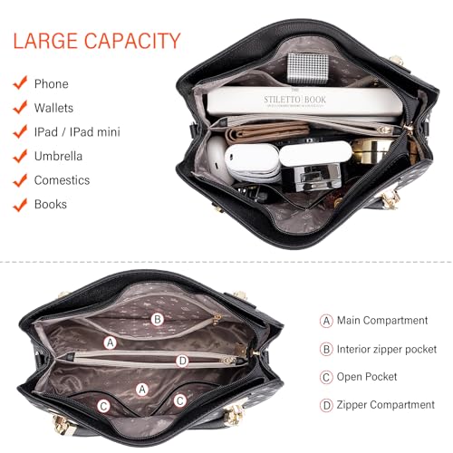Bolso Satchel de Cuero Auténtico para Mujer miniatura 5