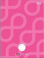 Tilibra - Caderno de Caligrafia Pauta Ampliada Brochura Capa Dura Tilibra Neuro 40 Folhas - Capa Rosa