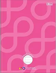 Tilibra - Caderno de Caligrafia Pauta Ampliada Brochura Capa Dura Tilibra Neuro 40 Folhas - Capa Rosa