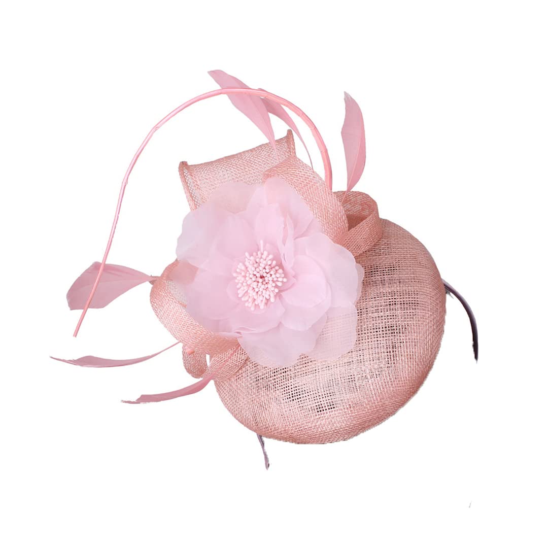 FBHappiness Wedding Fascinator Hat Hair Clip Women Cocktail Party Bridal Ladies Headpiece Mesh Hats Headwear ，Cocktail Hats