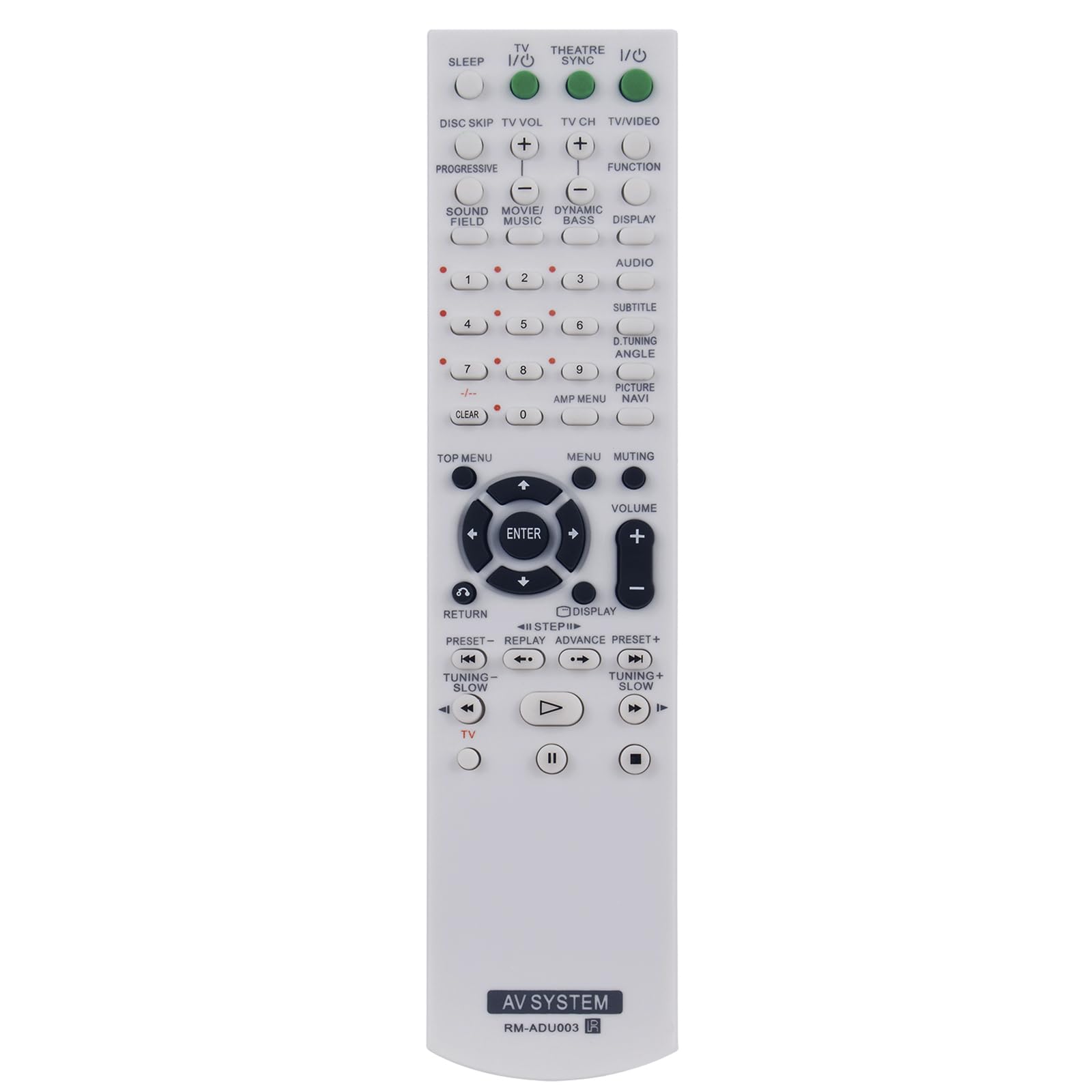 Allimity RM-ADU003 RMADU003 Replacement Remote Control fit for Sony DVD Home Theatre System DAV-DX155 DAV-DX255 DAV-DX315 DAVDX155 DAVDX255 DAVDX315