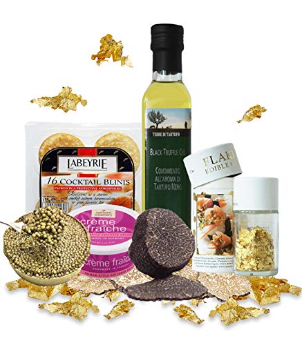 Fresh Black Truffles and Kelguga Caviar Luxury Gift