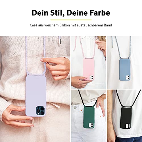 Artwizz HangOn Case für iPhone 13 mini - Robuste Silikon Handykette mit Abnehmbarem Band - Necklace Handyhülle mit Kordel zum Umhängen… – Ansicht 2
