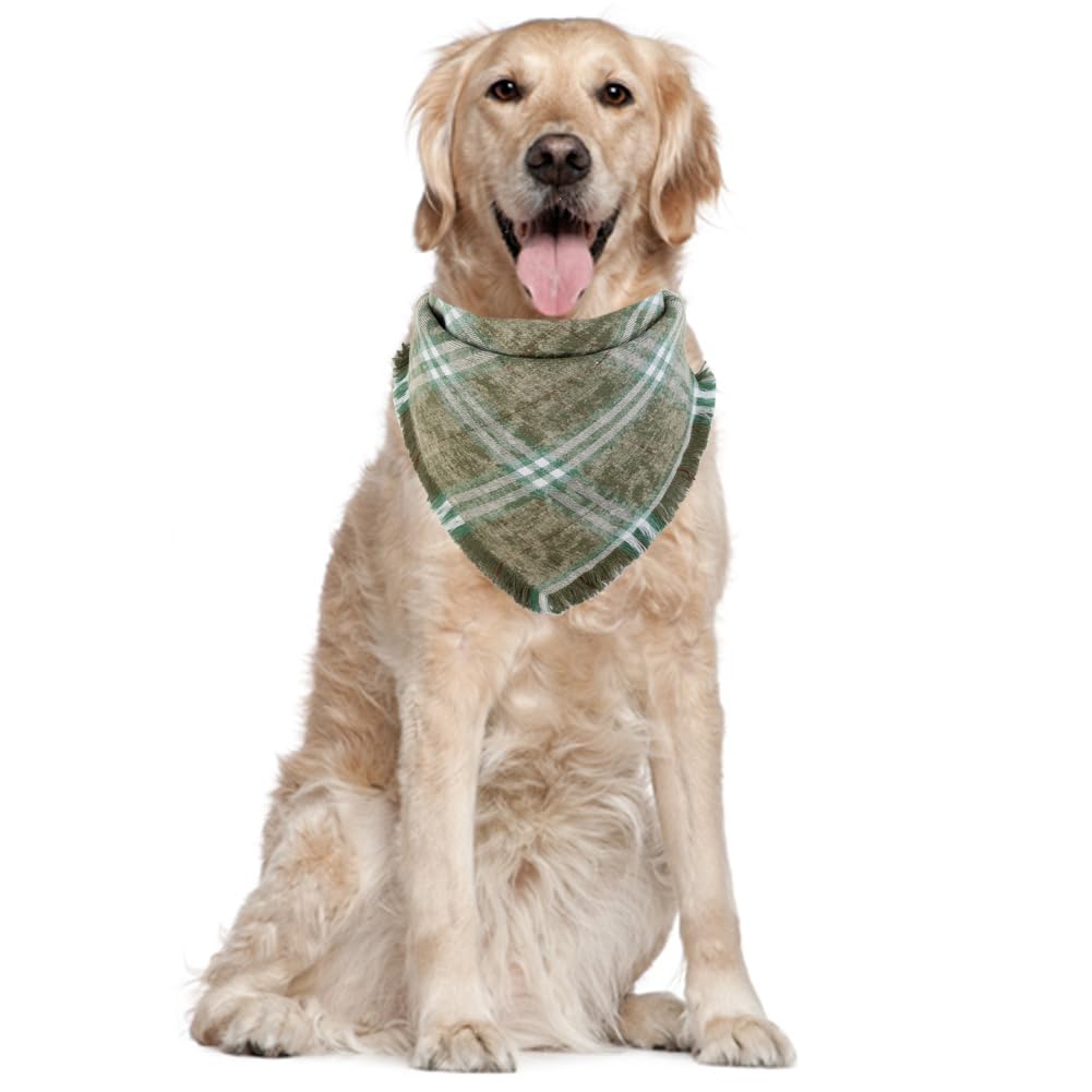 Erntedankfest Hund Bandana, Reversibel (gelb/weiß), Mit Herbstmotiven – Für Hunde & Katzen, Verstellbar