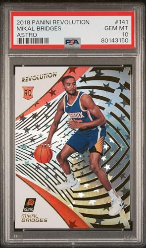 Graded 2018 Panini Revolution Mikal Bridges #141 Astro Rookie RC Basketball Card PSA 10 Gem Mint