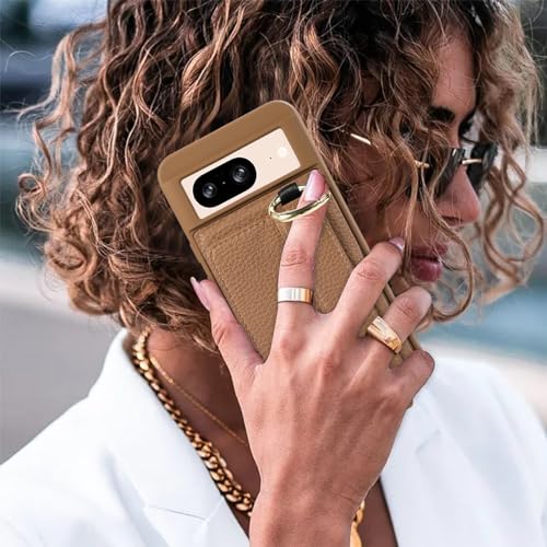 Coque pour Google Pixel 8 Pro anti-chute protégeant l'écran grâce au support anneau