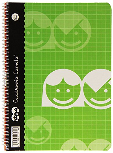 Lamela, Cuaderno básico, 40 hojas, 2.5 mm, 07002, Surtido: Modelos/Colores Aleatorios,