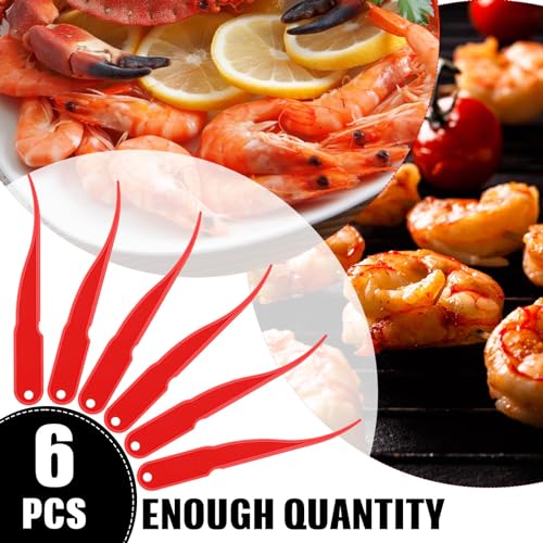 Gisafai 6 Pcs Plastic Shrimp Peeler