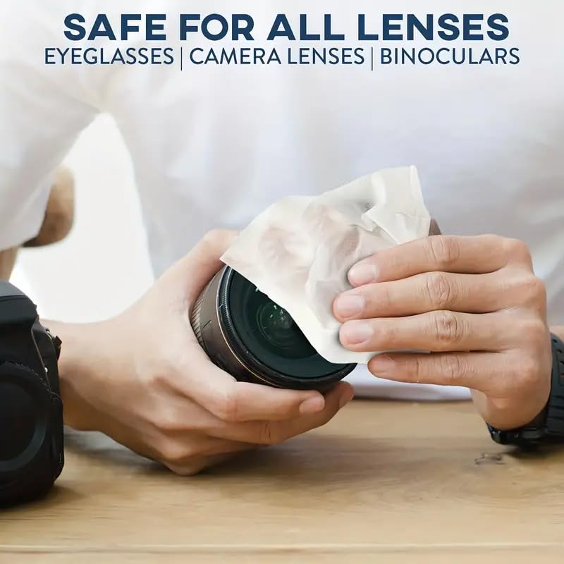 DD Retails 100 Pcs Anti-Fog Lens Cleaning Wipes || Individually Wrapped Lens Cleaner Wipes || Eyeglass Cleaner For Spectacles, Eyeglasses, Sunglasses And All Other Lenses (Anti-fog Wipes) 3