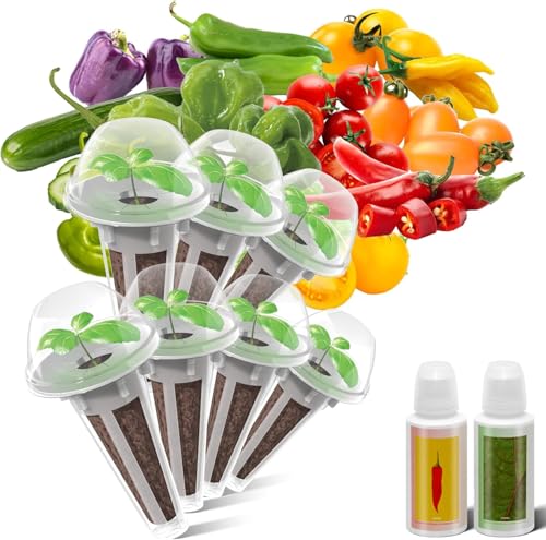 inbloom Salsa Seed Pod Kit for Aerogarden Hydroponics Growing System Kit 7-Pods (350+ Seeds Included Cherry Tomato Pepper & Cucumber) Grow Anything Hydroponic Supply for IDoo Ahopegarden