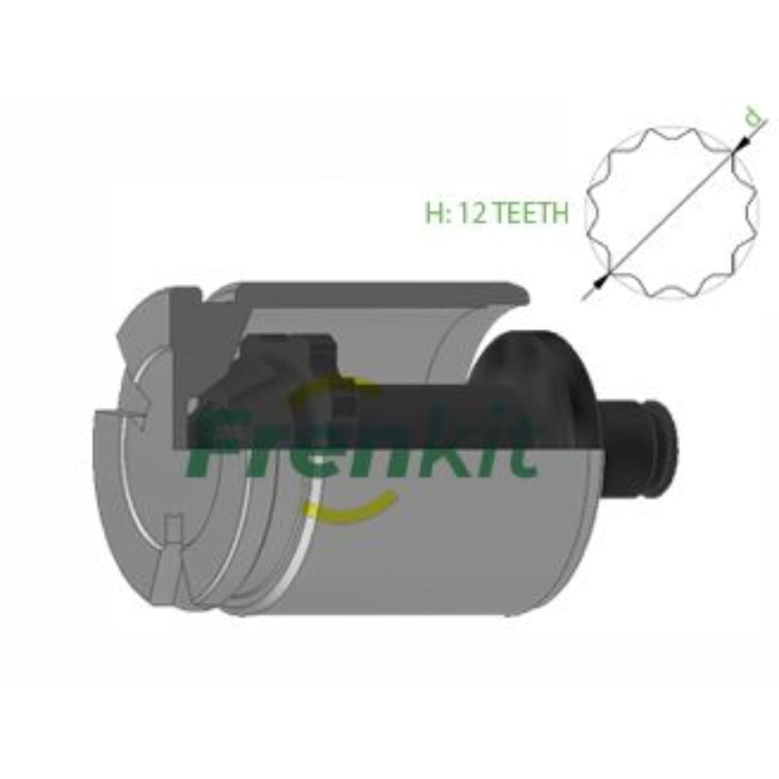 FRENKIT 238834 Bremssattel-Reparatursatz Hinten Kompatibel mit VW Passat Variant 3C5 Passat Limousine 3C2 Passat CC 357, FORD S-MAX WA6 GALAXY WA6