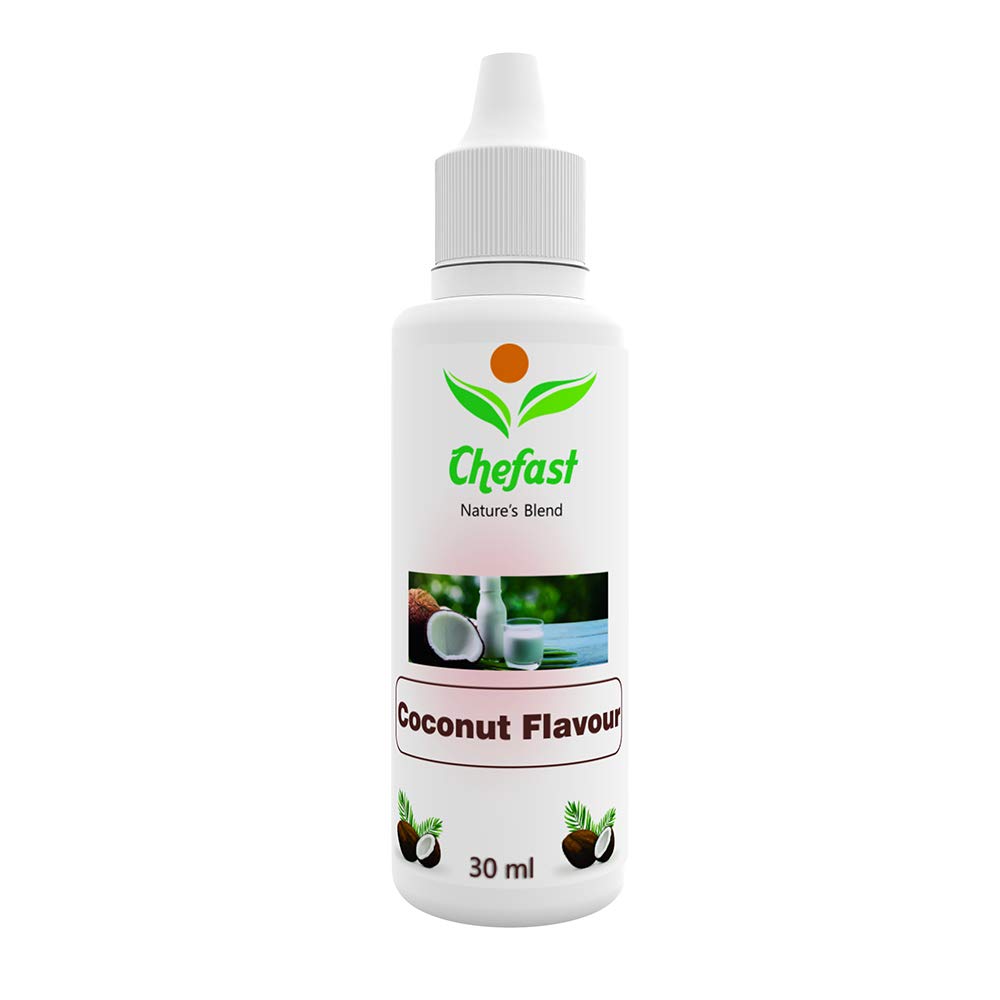 Chefast Coconut Flavour Baking Essence for Cake, Ice-Cream, Chocolates, Milkshakes- 30ML ( Use 2-3 Drops Essence for 250 Grm Cake)